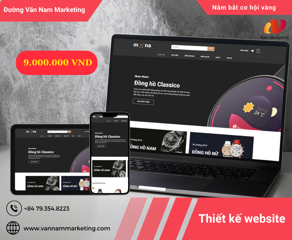 Thiết kế Website Đường Văn Nam Marketing