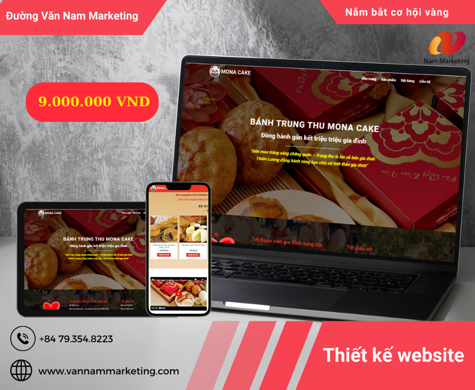 Thiết kế Landingpage Đường Văn Nam Marketing