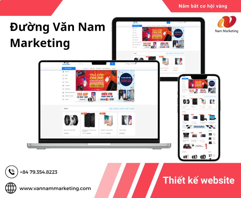 Thiết kế website Đường Văn Nam Marketing